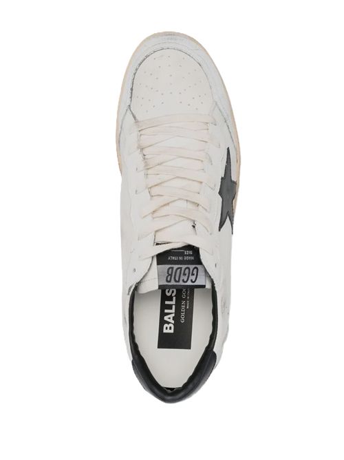 Golden Goose Ball star in nappa bianca e stella nera Golden Goose | GMF00117F00377110283 WHITE/BLACK